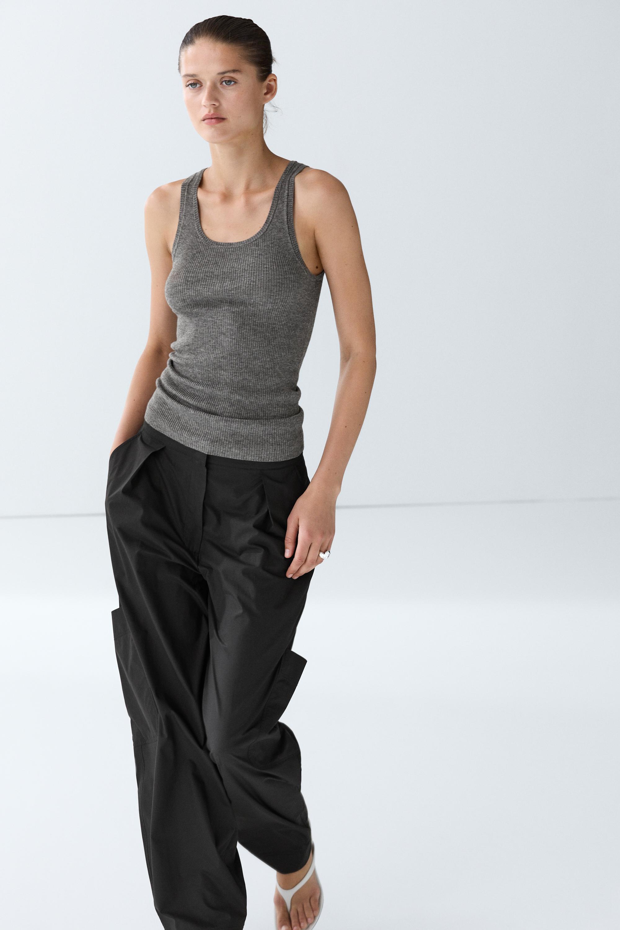 Pantalon cargo barrel fit